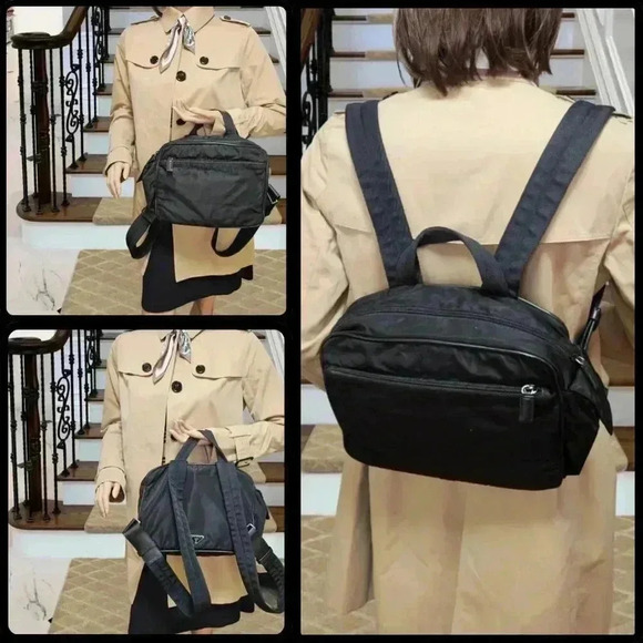 Prada Black Logo 2Way Chest Rig/Shoulder Bag - Picture 13 of 17